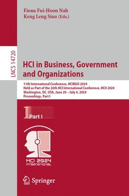 bokomslag HCI in Business, Government and Organizations