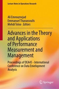 bokomslag Advances in the Theory and Applications of Performance Measurement and Management