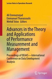 bokomslag Advances in the Theory and Applications of Performance Measurement and Management