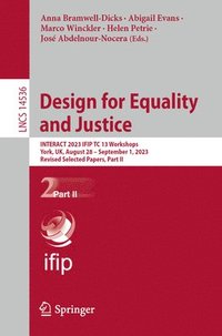 bokomslag Design for Equality and Justice