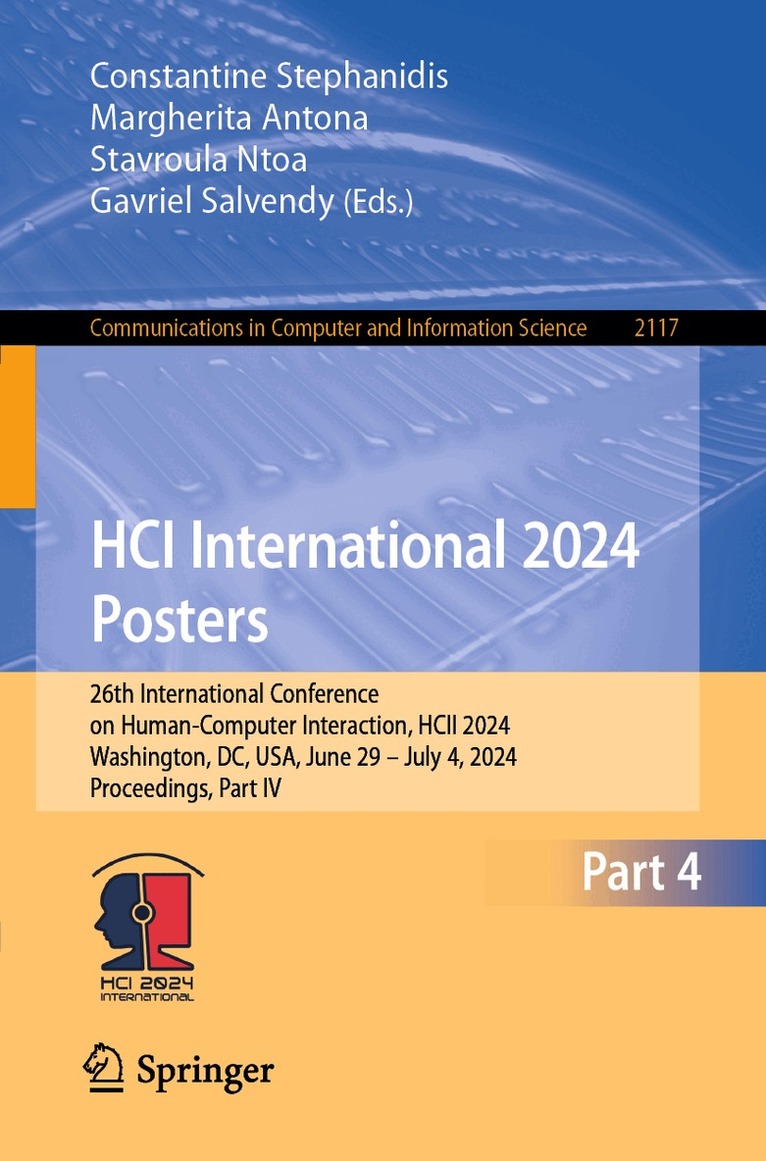 Constantine Stephanidis, Margherita Antona, Stavroula Ntoa, Gavriel Salvendy - HCI International 2024 Posters, Häftad