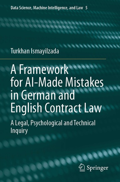 Turkhan Ismayilzada - Framework for AI-Made Mistakes in German and English Contract Law, Häftad