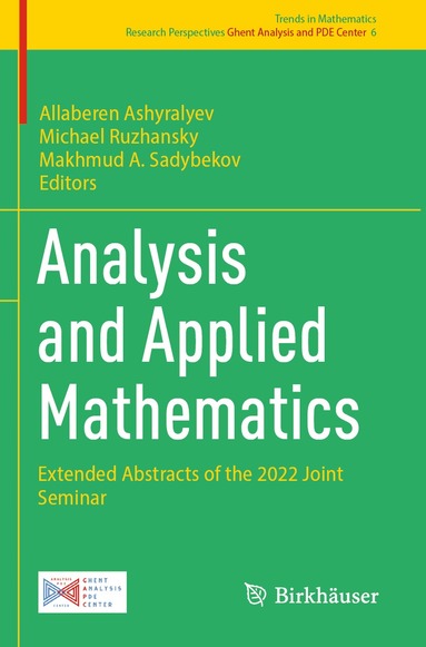 Allaberen Ashyralyev, Michael Ruzhansky, Makhmud A. Sadybekov - Analysis and Applied Mathematics, Häftad