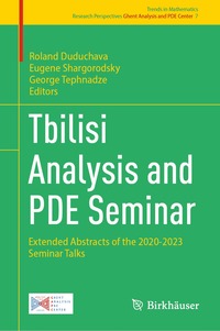 bokomslag Tbilisi Analysis and PDE Seminar