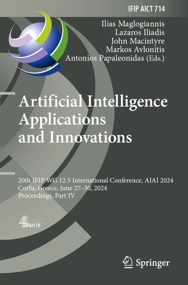 Ilias Maglogiannis, Lazaros Iliadis, John Macintyre, Markos Avlonitis, Antonios Papaleonidas - Artificial Intelligence Applications and Innovations, Häftad