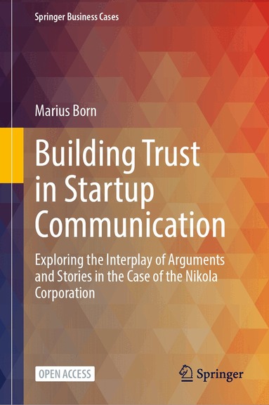 Marius Born - Building Trust in Startup Communication, Inbunden