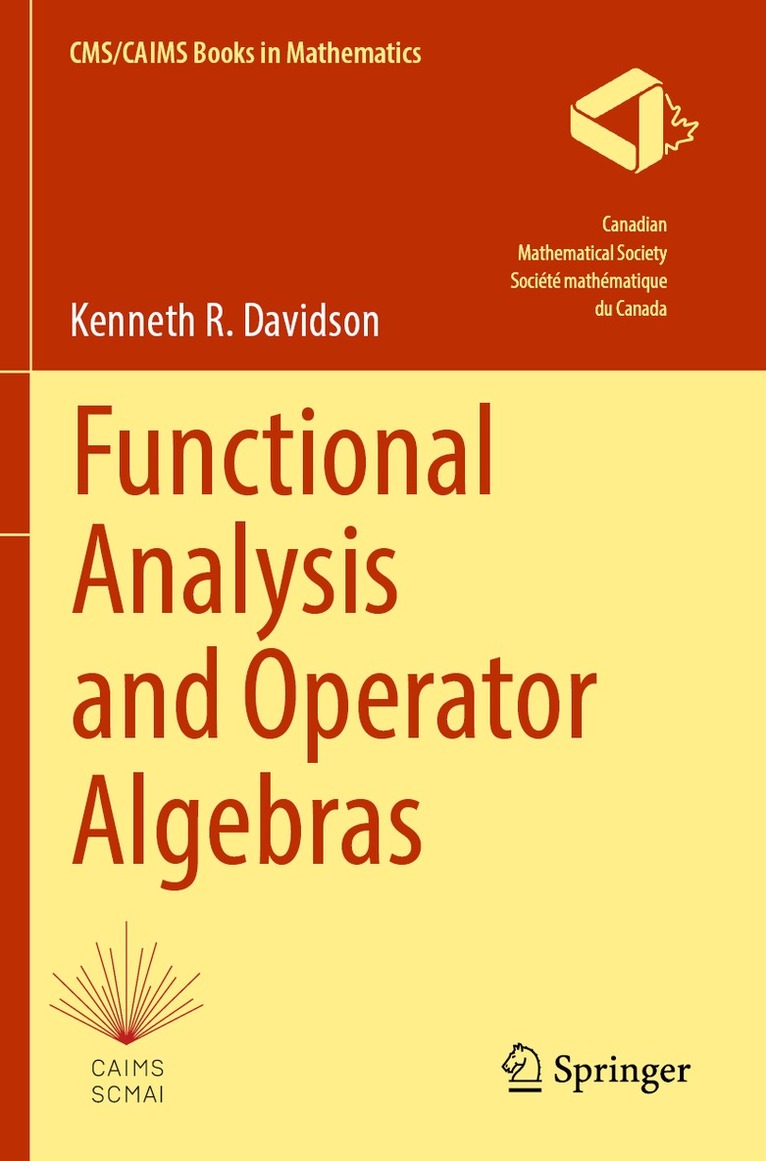 Kenneth R. Davidson - Functional Analysis and Operator Algebras, Häftad
