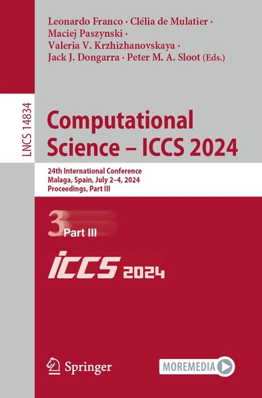 bokomslag Computational Science  ICCS 2024