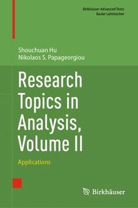 bokomslag Research Topics in Analysis, Volume II