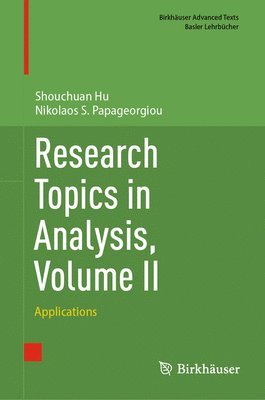 bokomslag Research Topics in Analysis, Volume II