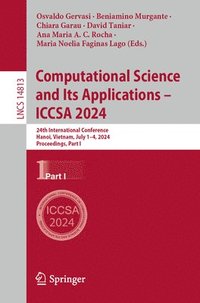 bokomslag Computational Science and Its Applications  ICCSA 2024