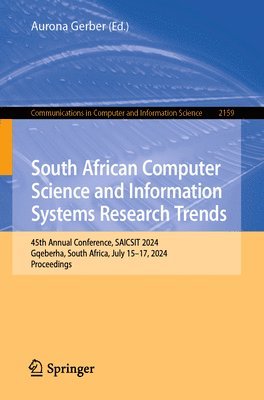 bokomslag South African Computer Science and Information Systems Research Trends