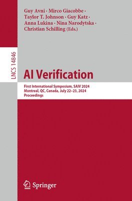 Guy Avni, Mirco Giacobbe, Taylor T. Johnson, Guy Katz, Anna Lukina, Nina Narodytska, Christian Schilling - AI Verification, Häftad
