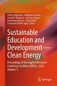 bokomslag Sustainable Education and Development-Clean Energy