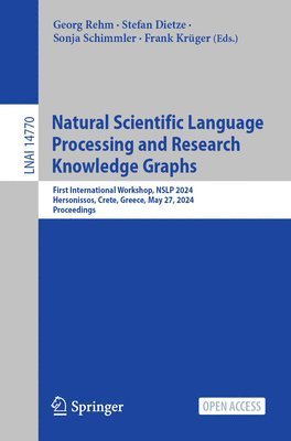 Natural Scientific Language Processing and Research Knowledge Graphs 1