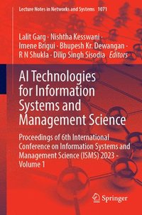 bokomslag AI Technologies for Information Systems and Management Science