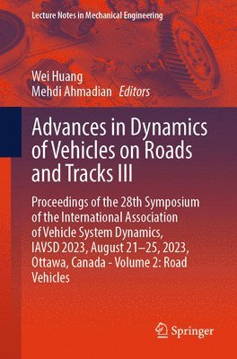 bokomslag Advances in Dynamics of Vehicles on Roads and Tracks III