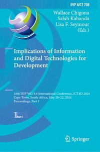 bokomslag Implications of Information and Digital Technologies for Development