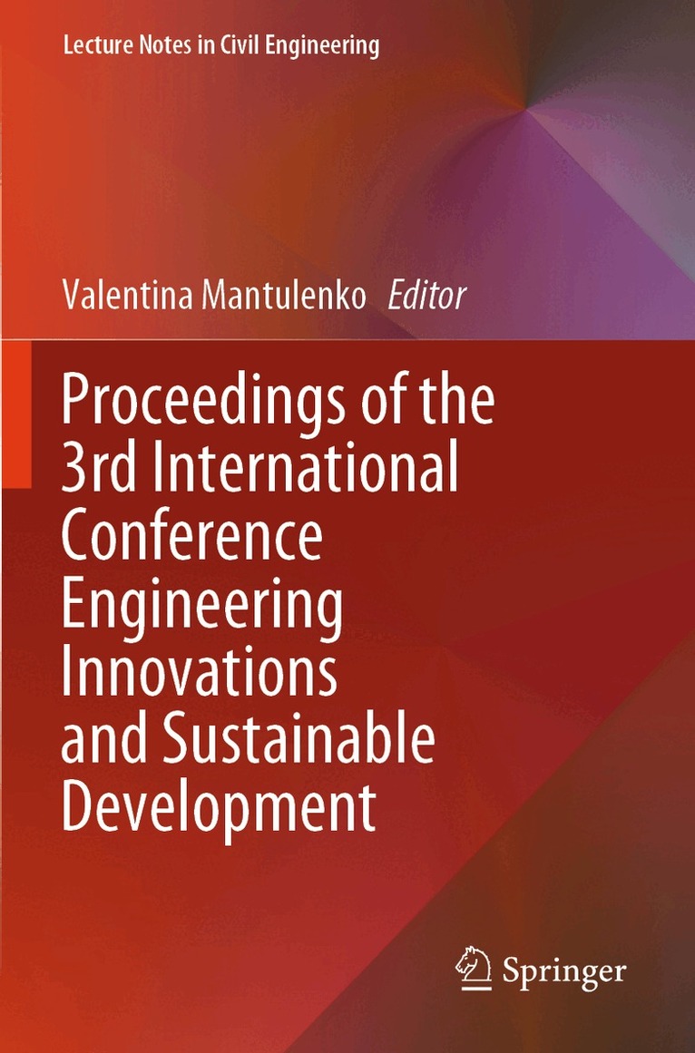 Valentina Mantulenko - Proceedings of the 3rd International Conference Engineering Innovations and Sustainable Development, Häftad. Tillgänglighet: Lägg i varukorg