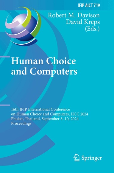 Robert M. Davison, David Kreps - Human Choice and Computers, Häftad