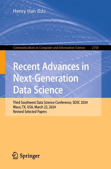 bokomslag Recent Advances in Next-Generation Data Science