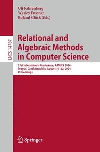 bokomslag Relational and Algebraic Methods in Computer Science