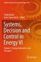 Vitalii Babak, Artur Zaporozhets - Systems, Decision and Control in Energy VI, Häftad