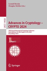 bokomslag Advances in Cryptology - CRYPTO 2024