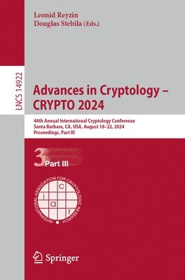 bokomslag Advances in Cryptology - CRYPTO 2024