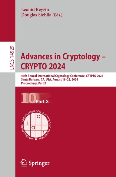 Leonid Reyzin, Douglas Stebila - Advances in Cryptology – CRYPTO 2024, Häftad