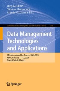 bokomslag Data Management Technologies and Applications