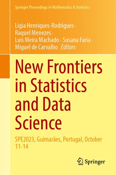 Lígia Henriques-Rodrigues, Raquel Menezes, Luís Meira Machado, Susana Faria, Miguel de Carvalho - New Frontiers in Statistics and Data Science, Inbunden