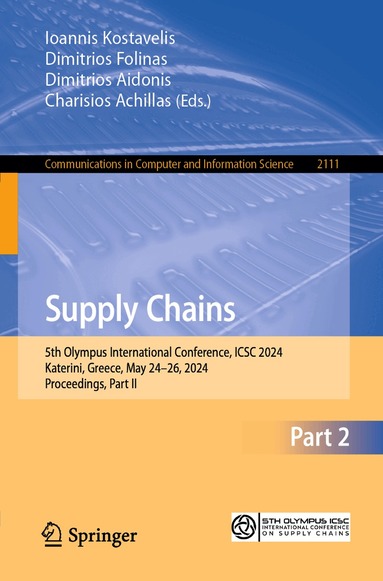 Ioannis Kostavelis, Dimitrios Folinas, Dimitrios Aidonis, Charisios Achillas - Supply Chains, Häftad