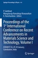 P. Sakthivel, Mangalaraja Ramalinga Viswanathan, K. Ravichandran - Proceedings of the 1st International Conference on Recent Advancements in Materials Science and Technology, Volume I, Häftad