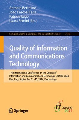 bokomslag Quality of Information and Communications Technology