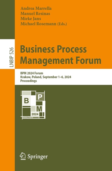 Andrea Marrella, Manuel Resinas, Mieke Jans, Michael Rosemann - Business Process Management Forum, Häftad