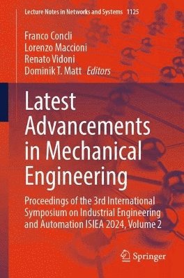 bokomslag Latest Advancements in Mechanical Engineering