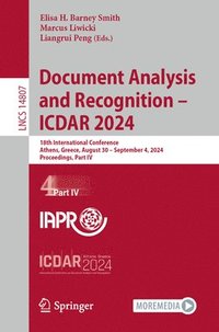 bokomslag Document Analysis and Recognition - ICDAR 2024