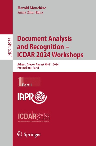 bokomslag Document Analysis and Recognition - ICDAR 2024 Workshops