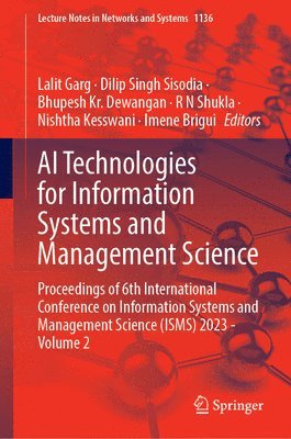 AI Technologies for Information Systems and Management Science 1