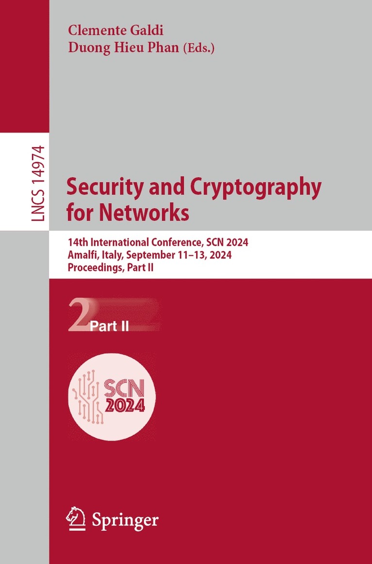 Security and Cryptography for Networks 1