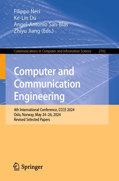 Filippo Neri, Ke-Lin Du, Angel-Antonio San-Blas, Zhiyu Jiang - Computer and Communication Engineering, Häftad