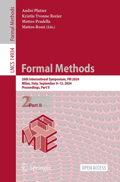 bokomslag Formal Methods