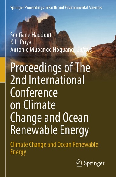 Soufiane Haddout, K.L. Priya, Antonio Mubango Hoguane - Proceedings of The 2nd International Conference on Climate Change and Ocean Renewable Energy, Häftad