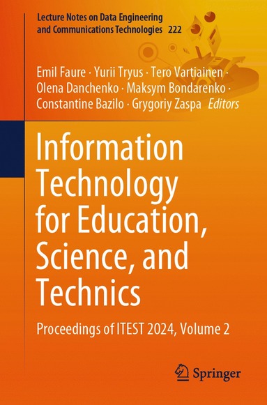 bokomslag Information Technology for Education, Science, and Technics