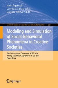 bokomslag Modeling and Simulation of Social-Behavioral Phenomena in Creative Societies