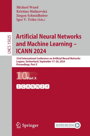 Michael Wand, Kristína Malinovská, Jürgen Schmidhuber, Igor V. Tetko - Artificial Neural Networks and Machine Learning – ICANN 2024, Häftad