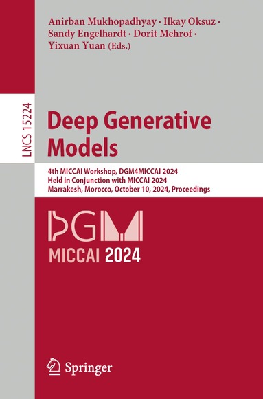 Anirban Mukhopadhyay, Ilkay Oksuz, Sandy Engelhardt, Dorit Mehrof, Yixuan Yuan - Deep Generative Models, Häftad
