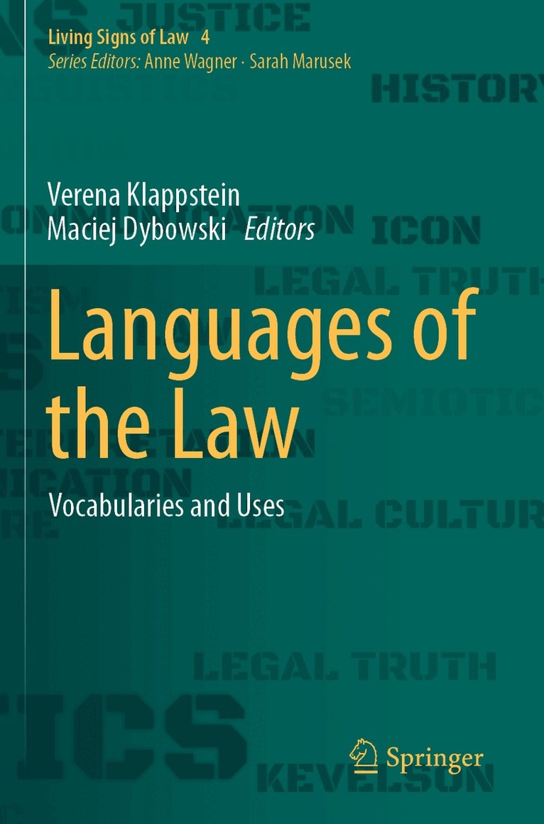 Verena Klappstein, Maciej Dybowski - Languages of the Law, Häftad