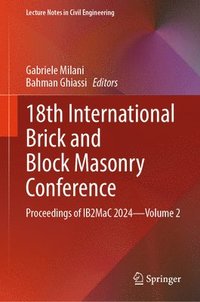 bokomslag 18th International Brick and Block Masonry Conference